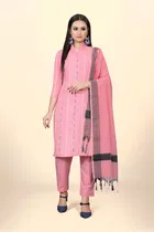 Jacquard Unstitched Dress Material for Women 