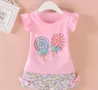 Hosiery Printed Clothing Set for Kids 