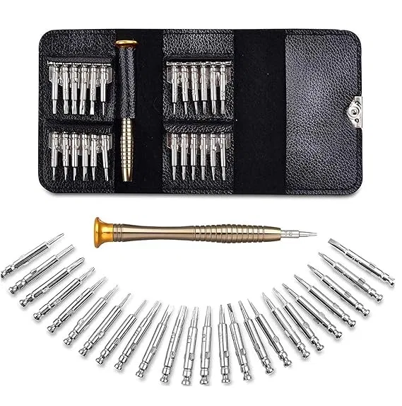 Stainless Steel 25 in 1 Screwdriver Tool Kit (Multicolor, Set of 1)