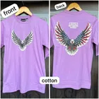Round Neck Printed T-Shirt for Men (Lavender, S)