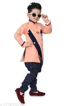 Cotton Blend Sherwani for Boys 