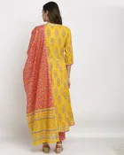 Cotton Cambric Embroidered Kurta Set for Women 