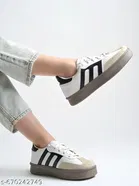 Solid Synthetic Slip-on Sneakers 