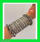 Samridhi Mirror Bangle Long Size Oxidised Bangle