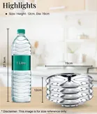 Dynore Stainless Steel triangular Idly Stand- 4 Plates, 16 Idlis