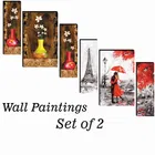 MDF 2 Pcs Designer Wall Painting for Home & Office 