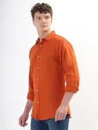 100% Cotton Full Sleeves Solid Shirt for Men 