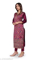 Pashmina Embroidered Kurti for Women 