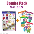 Children Spiral Educational Wall Chart with capital, small letter, number & pattern writing books For Kids 