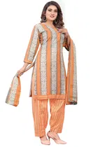 Cotton Printed Kurta with Pant & Dupatta 