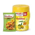 गोल्डी लाइम पिकल 1 kg + फ्री सब्जी मसाला