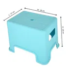 Asian Recto Plastic Stool - Blue