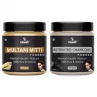 Natural Multani Mitti & Activated Charcoal Powder for Skin & Hair 