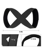 Polyester Weight Lifting Wrist Straps, Black