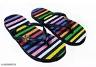 Striped Slippers for Women, Multicolour 
