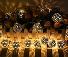 10 LED Metal Spherical Shape Balls Diwali Decoration Light