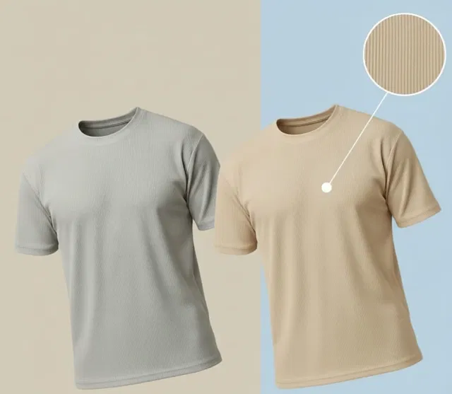 Polyester Round Neck T-shirt for Men, Multicolour, Pack of 2 (XL)
