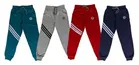 Cotton Blend Self Design Track Pant for Boys (Pack of 4) (Multicolor, 3-4 Years)