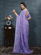 Georgette Printed Saree for Women 