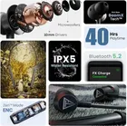 TECHFIRE Bullets ARC Bluetooth Neckband - 40H [Black]