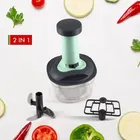 Instant Manual Push Chopper 650 ml - Assorted