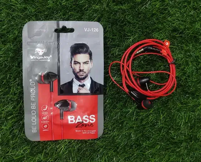 Vingajoy VJ-126 Be Loud Be Proud Wired Earphone (Red)