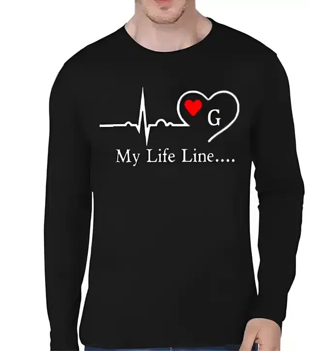 Round Neck T-Shirts For Men (Black, XL)