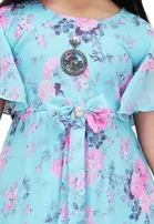 Georgette Printed Dress for Girls 