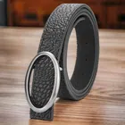 Artificial leather Belt for Women (Black & Grey)