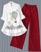 Stylish Printed Kurta Palazzo Set for Women 