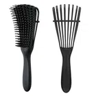 Plastic Hair Combs (Black, Pack of 2)