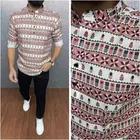 Cotton Blend Printed Short Kurta for Men, Multicolor (M)