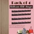 Padmakashi 6 Pin Cloth Hanger Wall Door Hooks For Hanging Keys, Clothes, Towel Hook Rail 6 