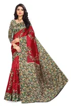 Art Silk Kalamkari Saree for Women 