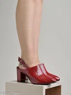 Shoetopia Red Heel Sandals Size IND-6