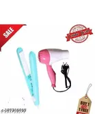 Plastic Hair Dryer with Straightener 