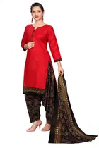 Cotton Blend Printed Kurti with Salwar for Women 