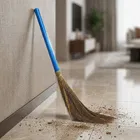 Captain Shine Grass Broom with Plastic Handle, 2x350g [Net], 112cm 