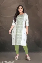 Floral Embroidered Cotton Kurti for Women 