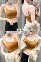 Cotton Blend Bra for Women, Cream & Beige, Pack of 2 