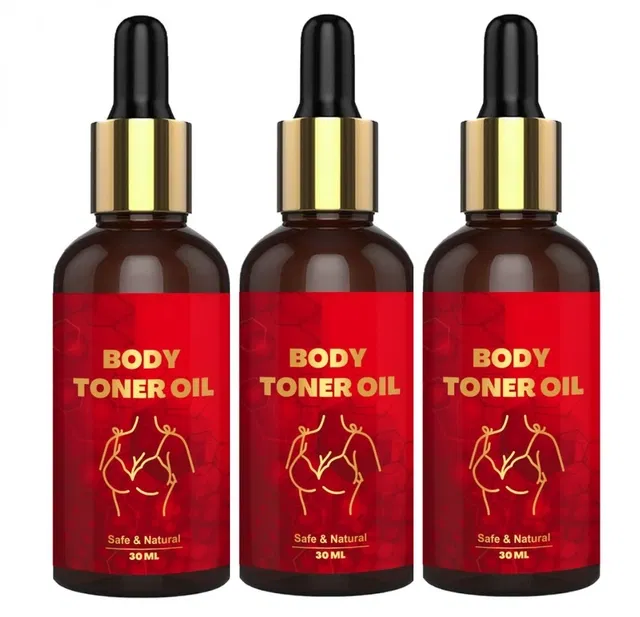Body Toner Herbal Oil (30 ml, Pack of 3)