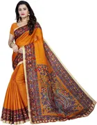 Mysore Silk Printed Saree for Women 