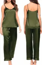 Satin Solid Night Suit for Women 