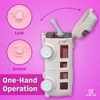 Plastic Bus Shape Sipper Bottle for Kids, Multicolor 