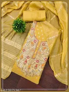 Embroidered Floral Patiala Suit for Women 