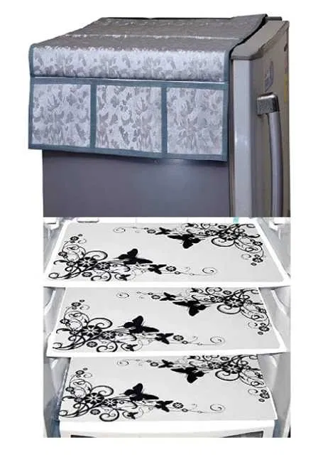 Refrigerator Covers (Silver) (A-109)