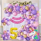 59 Pcs 5th Birthday decoration kit, Multicolour, Set of 1