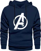 Marshmellow Avng Printed Fleece Hoodie for Men 