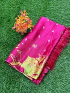 Crepe Printed Saree for Women (Pink, 6.3 m)