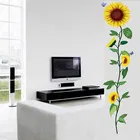 Morning Sunflowers Self Adhesive Wall Stickers